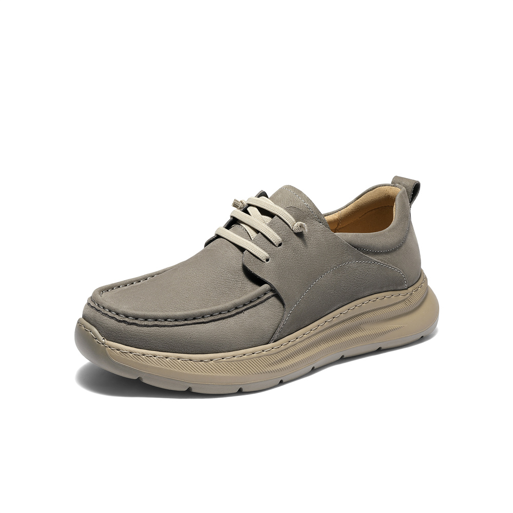 森达休闲皮鞋男2025秋新商场同款简约舒适商务休闲鞋2BL01CM5