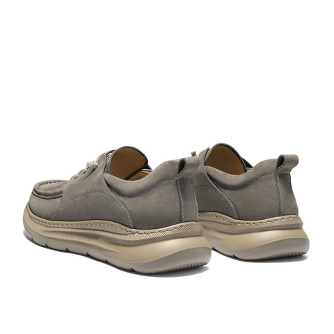 森达休闲皮鞋男2025秋新商场同款简约舒适商务休闲鞋2BL01CM5