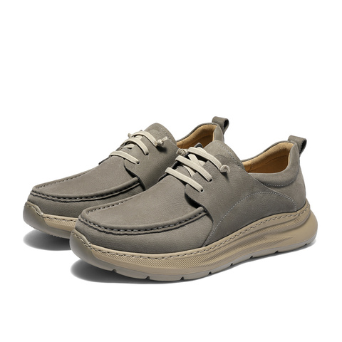 森达休闲皮鞋男2025秋新商场同款简约舒适商务休闲鞋2BL01CM5