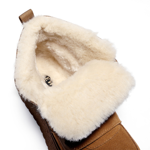 森达雪地靴女2025冬季新款商场同款户外保暖厚底短靴XSP02DD5