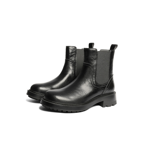 森达切尔西靴女2025冬新商场同款英伦潮流休闲短靴XVM01DD5