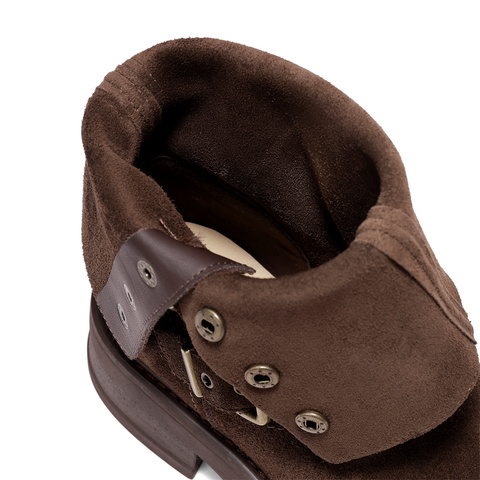 森达西部靴女2025冬新商场同款欧美皮带扣中筒靴XVV01DZ5