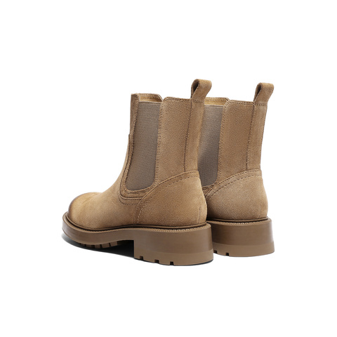 森达切尔西靴女2025冬新商场同款英伦潮流休闲短靴XVM01DD5