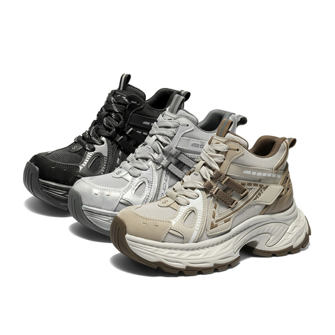 森达休闲靴女2025冬季新款商场同款运动老爹短靴XVP01DD5