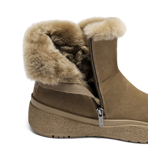 森达雪地靴女2025冬新商场同款户外舒适保暖厚底短靴XTY01DD5