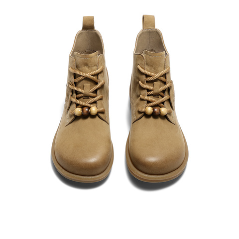 森达马丁靴女2025冬新商场同款可可平底休闲短靴4DS40DD5