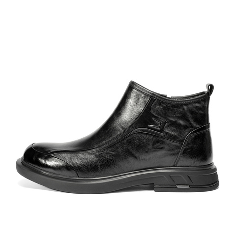 森达皮靴男2025冬季新款商场同款时尚潮流休闲短靴DB009DD5