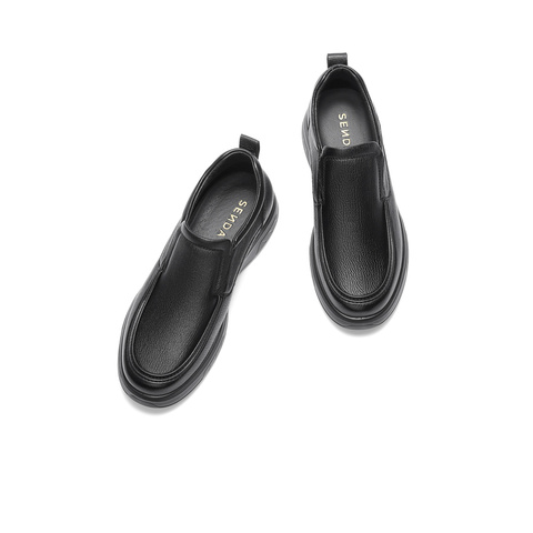 森达皮靴男2025冬季新款商场同款简约厚底休闲短靴1ZC02DD5