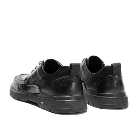 森达休闲皮鞋男2025冬新商场同款简约舒适商务皮鞋K6P02DM5