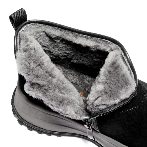 森达雪地靴男2025冬新商场同款保暖毛绒休闲短靴DB013DD5