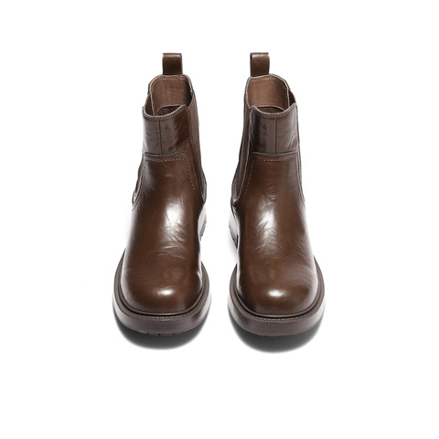 森达切尔西靴女2025冬新商场同款英伦潮流休闲短靴XVM01DD5