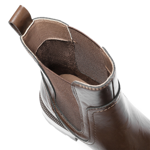 森达切尔西靴女2025冬新商场同款英伦潮流休闲短靴XVM01DD5