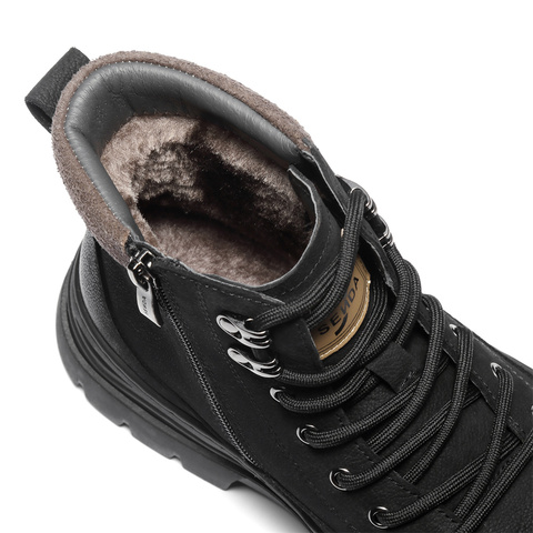 森达马丁靴男2025冬新商场同款户外徒步休闲工装靴DB011DD5