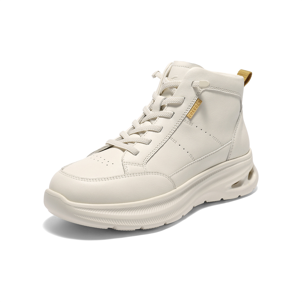 森达高帮鞋女2025冬新商场同款时尚运动厚底休闲短靴4ET41DD5