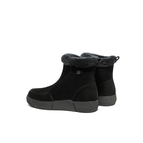 森达雪地靴2025女冬季新款毛绒保暖休闲短靴ZTD26DD5