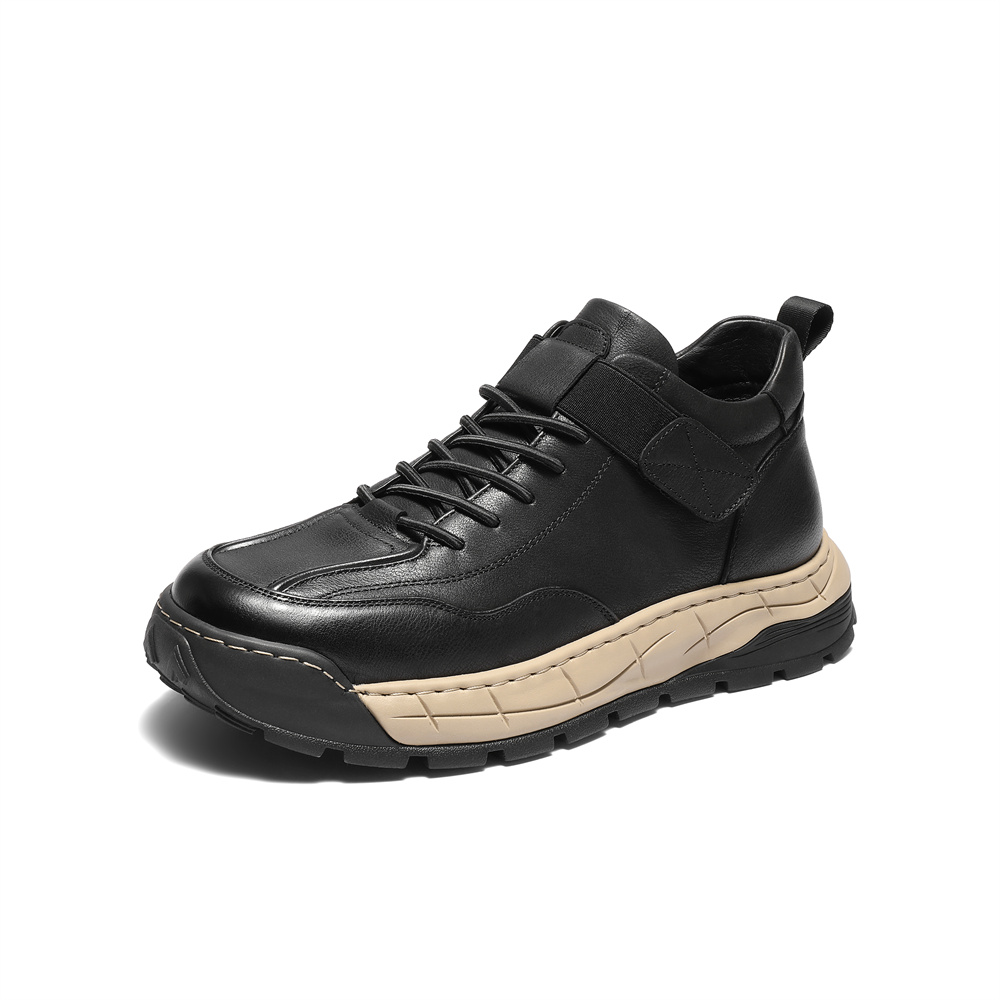 森达工装靴男2025冬新商场同款户外徒步厚底休闲鞋DB005DD5