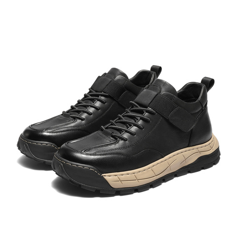森达工装靴男2025冬新商场同款户外徒步厚底休闲鞋DB005DD5
