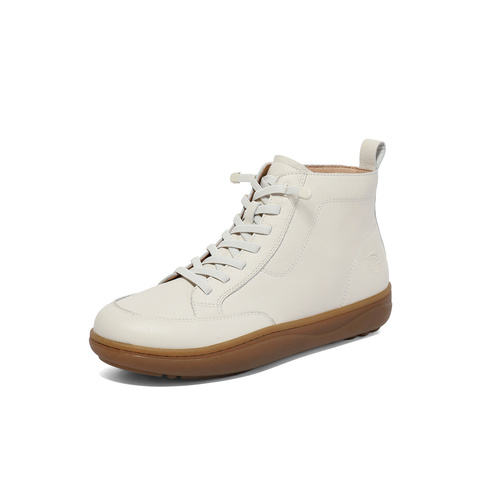 森达休闲靴女2025冬新商场同款舒适行走平底短靴4CF42DD5