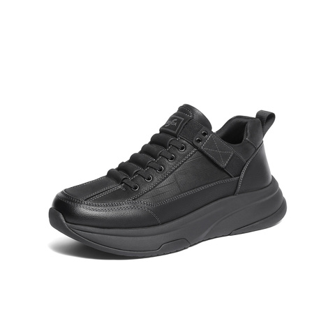 森达休闲靴男2025冬季新款商场同款运动风厚底短靴1ZS01DD5