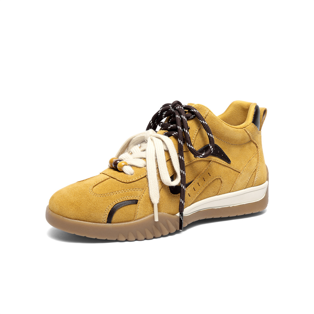 森达高帮休闲鞋女2025冬新商场同款月牙德训短靴4NR45DD5