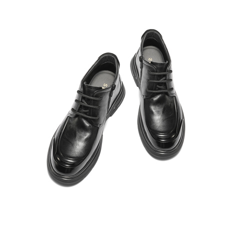 森达皮靴男2025冬季新款商场同款时尚真皮休闲短靴DB007DD5