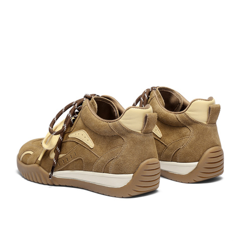 森达高帮休闲鞋女2025冬新商场同款月牙德训短靴4NR45DD5