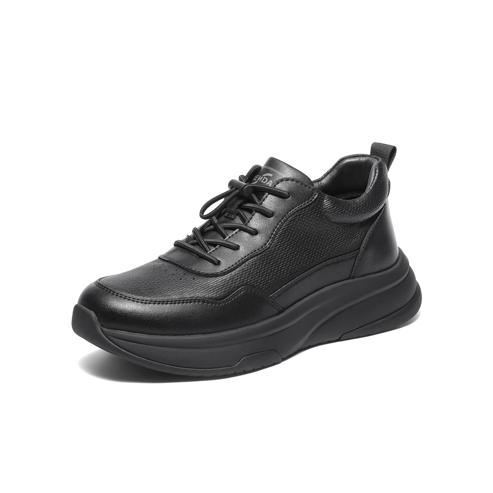 森达高帮鞋男2025冬新商场同款户外运动厚底休闲鞋2AP01DD5