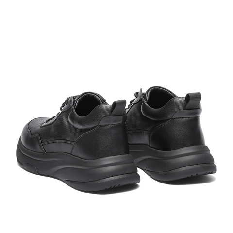 森达高帮鞋男2025冬新商场同款户外运动厚底休闲鞋2AP01DD5