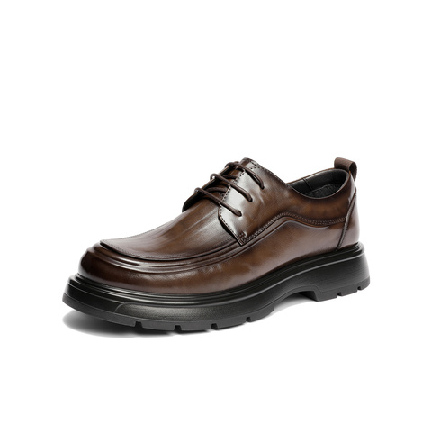 森达休闲皮鞋男2025冬新商场同款时尚商务休闲鞋2DN01DM5