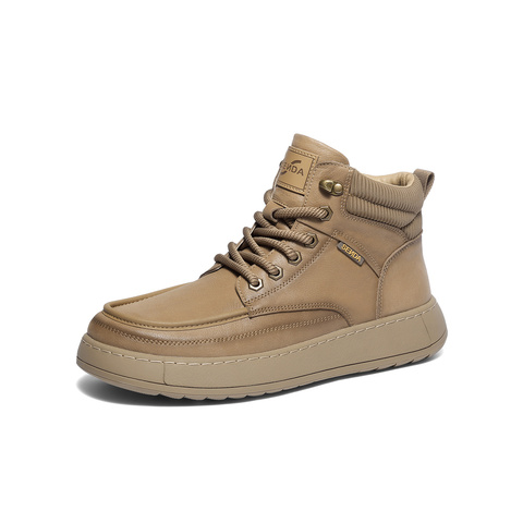 森达工装靴男2025冬新商场同款户外徒步厚底休闲短靴1ZH01DD5