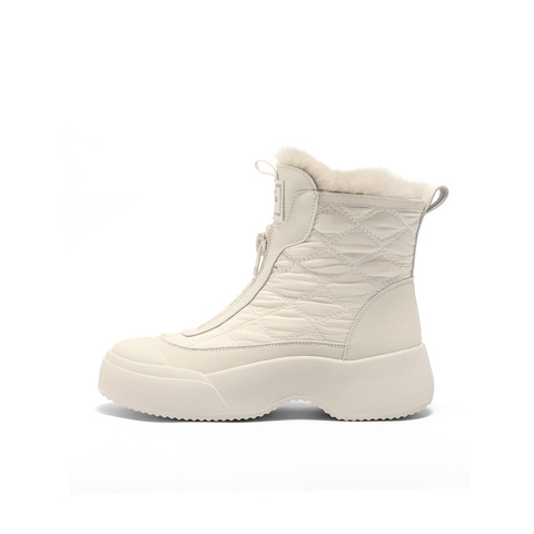 森达雪地靴女2025冬季新款舒适保暖厚底休闲短靴WP053DD5