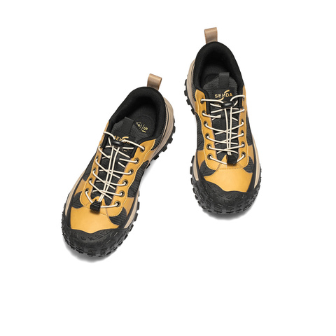 森达休闲鞋男2025冬季新款拼接时尚户外厚底运动鞋JDZ69DM5