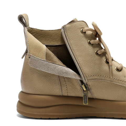 森达马丁靴女2025冬新商场同款流苏厚底休闲短靴XTV01DD5