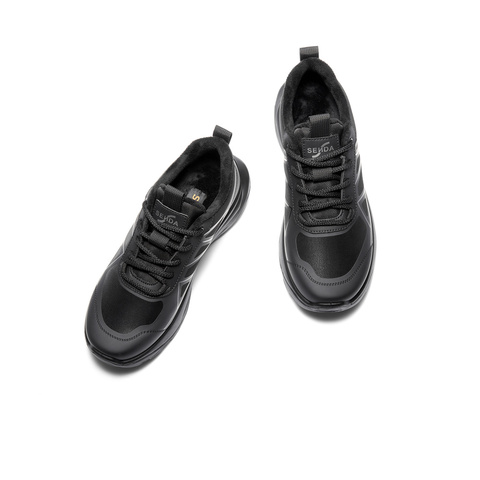 森达健步鞋男2025冬季新款商场同款轻便厚底运动鞋1ZW01DM5