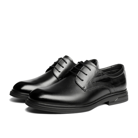 森达正装皮鞋男2025冬新商场同款商务通勤婚鞋2AT01DM5