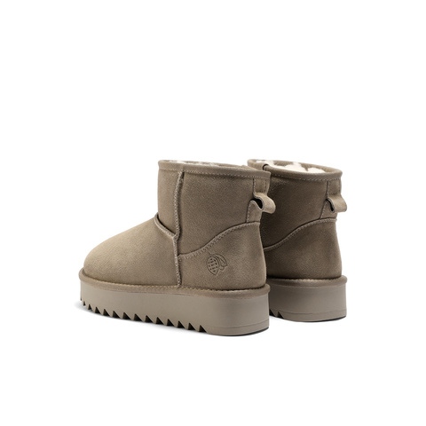 森达雪地靴女2025冬季新款舒适保暖东北休闲短靴ZTI57DD5