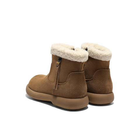 森达雪地靴女2025冬新商场同款舒适保暖户外短靴XSM01DD5