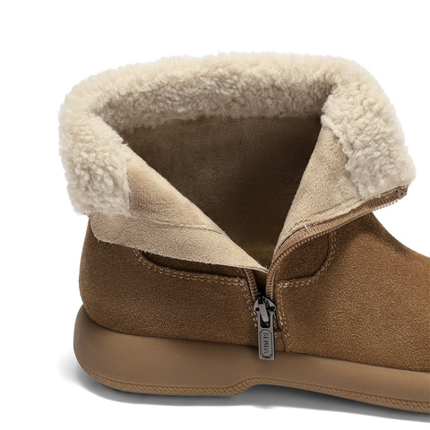 森达雪地靴女2025冬新商场同款舒适保暖户外短靴XSM01DD5