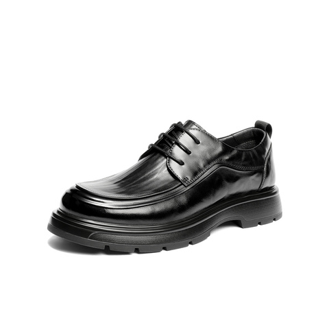 森达休闲皮鞋男2025冬新商场同款时尚商务休闲鞋2DN01DM5