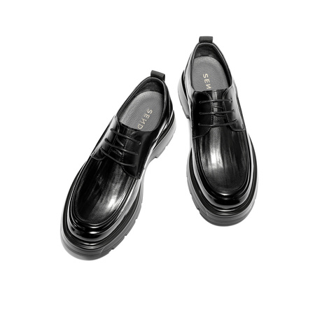 森达休闲皮鞋男2025冬新商场同款时尚商务休闲鞋2DN01DM5