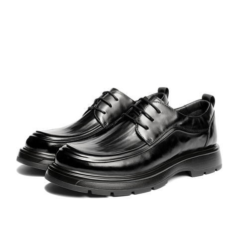 森达休闲皮鞋男2025冬新商场同款时尚商务休闲鞋2DN01DM5