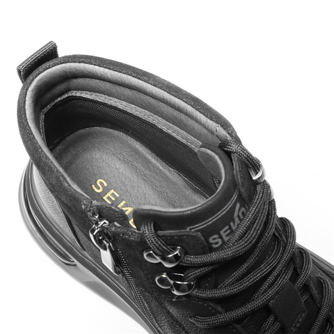 森达马丁靴男2025冬季新款时尚休闲户外厚底短靴VD002DD5