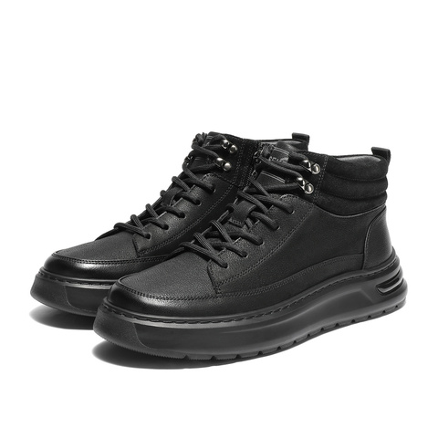 森达马丁靴男2025冬季新款时尚休闲户外厚底短靴VD002DD5