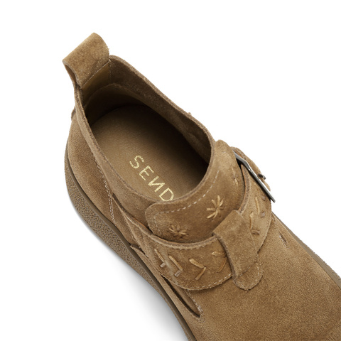 森达休闲靴女2025秋新简约勃肯舒适休闲短靴ZTH70CD5