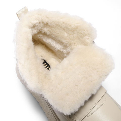 森达雪地靴女2025冬季新款商场同款户外保暖厚底短靴XSP01DD5