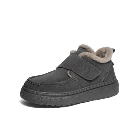 森达雪地靴男2025冬新商场同款户外保暖厚底棉鞋短靴2DU01DD5