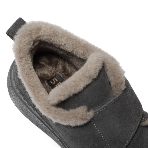 森达雪地靴男2025冬新商场同款户外保暖厚底棉鞋短靴2DU01DD5