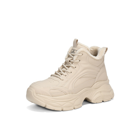 森达休闲靴女2025冬新商场同款保暖厚底户外休闲鞋XVQ01DD5