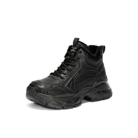 森达休闲靴女2025冬新商场同款保暖厚底户外休闲鞋XVQ01DD5