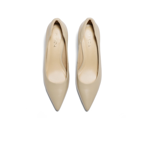 森达高跟鞋女2025春气质宴会尖头细跟浅口单鞋SNS02AQ5